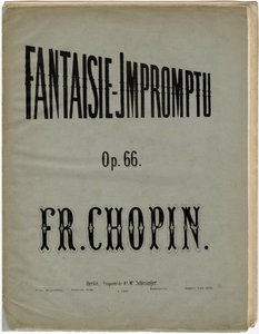 Omslag van de Duitse editie van de Fantaisie-Impromptu, Op. 66