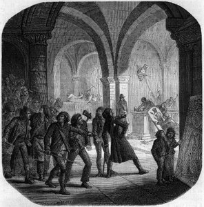 Vernietiging van de koninklijke graven van de Franse monarchie in de kerk van Saint-Denis door Anonymous Anonymous