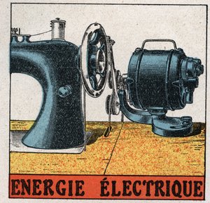Elektrische kracht: elektrische naaimachine