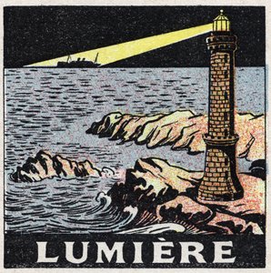 Ether (materiaal): het licht van een vuurtoren in de nacht door Anonymous Anonymous