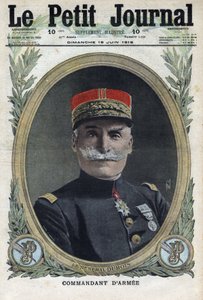 Eerste Wereldoorlog 1914-1918. Portret van de Franse generaal Pierre Dubois (1852-1924). In 