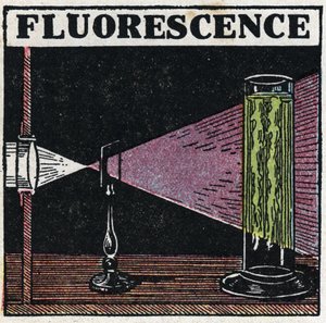 Fluorescentie: bewijs van de fluorescentie van lichamen. Anonieme illustratie uit 1925. Privécollectie.