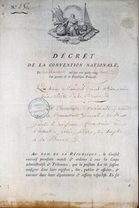Franse Revolutie: Decreet van de Conventie van 11/12/1792 dat de Nationale Garde opdraagt om Koning Lodewijk XVI van de Tempelgevangenis naar de rechtbank te brengen door Anonymous Anonymous