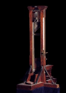 Franse Revolutie: model van de guillotine