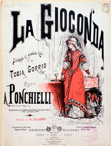 Frontispice van La gioconda, opera door Ponchielli