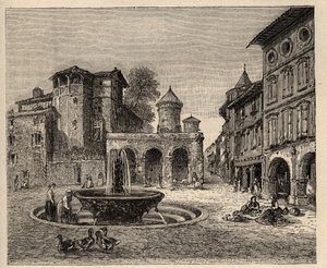 Gaillac - Tarn - Occitanië - gravure in 