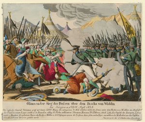 Russisch-Turkse oorlog van 1828-1829 - Briljante overwinning van de Russen op de Pasja van Vidin