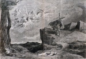 Illustratie voor de opera De Walkure in De Ring van de Nibelung door Wagner door Anonymous Anonymous