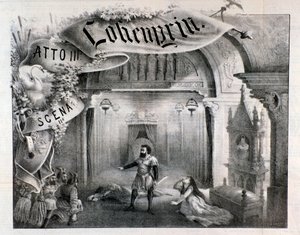 Illustratie voor scène 2, act III van Lohengrin, opera door Wagner door Anonymous Anonymous