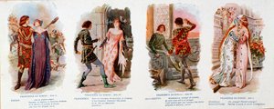 Illustraties voor Francesca da Rimini, opera van Zandonai