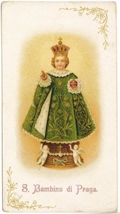 Kindje Jezus van Praag (gravure) door Anonymous Anonymous
