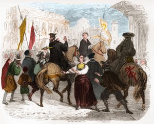 Inquisiteur Pedro (Peter) van Arbues (1441/1442 - 1485) werd gewond in Zaragoza op 15 september