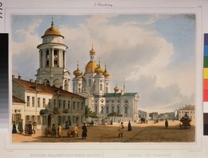 Het marmeren paleis en de kade van de Neva in Sint-Petersburg