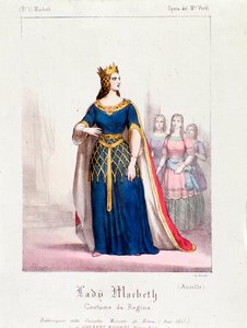 Macbeth koningin personage in de opera Macbeth van Giuseppe Verdi door Anonymous Anonymous