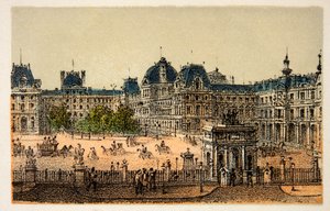 Parijs 1874: Het nieuwe Louvre - Privécollectie door Anonymous Anonymous