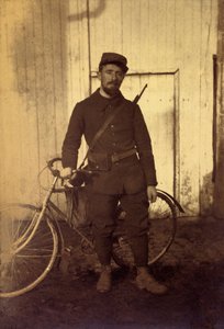 Foto uit een persoonlijk album van een infanterieluitenant tijdens de eerste maanden van de Eerste Wereldoorlog
