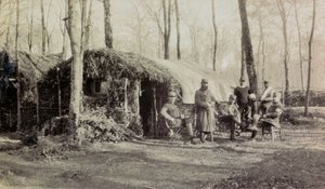 Foto uit een persoonlijk album van een infanterieluitenant tijdens de eerste maanden van de Eerste Wereldoorlog