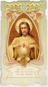 Vrome afbeelding: Heilig Hart (chromolithografie)