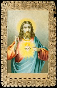 Vrome afbeelding: Jezus met heilig hart
