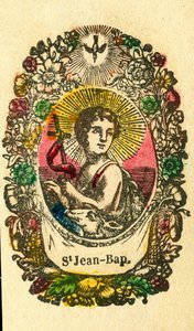 Vrome afbeelding: Sint Johannes de Doper (Epinal prent)