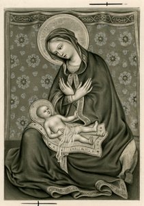 Vrome afbeelding: De Maagd en Jezus (prent)