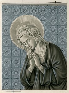Vrome afbeelding: Maagd Maria door Anonymous Anonymous