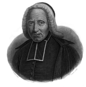 Portret van de abt Jean Godinot (1661-1749) in "Portretten en geschiedenis van nuttige mannen: mannen en vrouwen uit alle landen en van alle rangen, die rechten hebben verworven op de dankbaarheid van de mensheid" gepubliceerd en verspreid door Societe Mon door Anonymous Anonymous