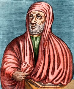 Portret van Abu Ali al-Husain ibn Abdallah ibn Sina (Avicenna) (980-1037), Iraanse arts en filosoof, Gravure, ongesigneerd