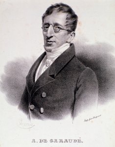 Portret van Alexis de Garaude (1779-1852) Franse componist. 19e eeuw door Anonymous Anonymous