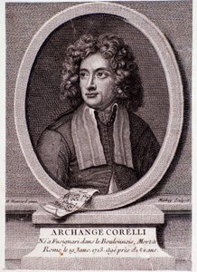 Portret van Arcangelo Corelli (gravure) door Anonymous Anonymous