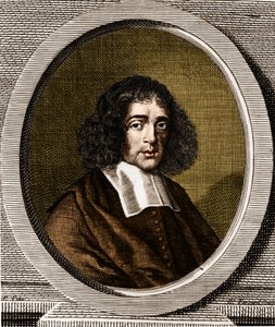 Portret van Baruch Spinoza (1632-1677), Nederlandse filosoof, ook bekend als Bento de Espinosa of Benedictus de Spinoza of Benoit de Spinoza. door Anonymous Anonymous