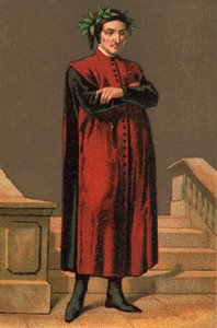 Portret van DANTE ALIGHIERI (1265-1321) Italiaanse dichter