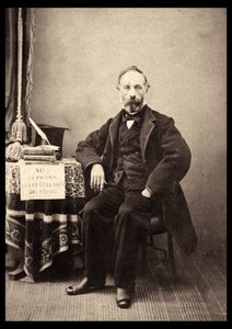 Portret van Francesco Crispi (1818-1901) Italiaanse staatsman in 1863 door Anonymous Anonymous