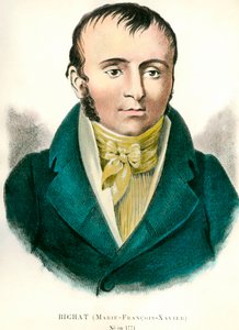 Portret van Francois Xavier Bichat (1771-1802), Franse arts. Gravure uit de 19e eeuw. Privécollectie