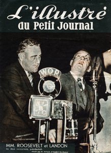 Portret van Franklin Delano Roosevelt en Alfred Mossman 