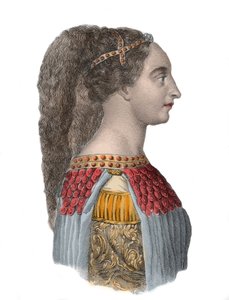 Portret van Isotta degli Atti - Italiaanse Renaissance vrouw - 1433-1474 door Anonymous Anonymous