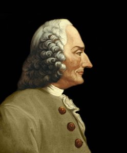 Portret van Jean-Philippe (Jean Philippe) Rameau (1683-1764), Franse componist. Anoniem schilderij uit de 19e eeuw. Milanese privécollectie.