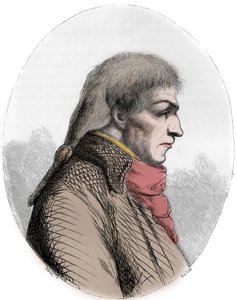 Portret van Joseph Le Bon (1765-95) Franse politicus - Portret van Guislain Francois Joseph Le Bon (1765-1795), Franse Revolutionair - Gravure uit 1863 in 