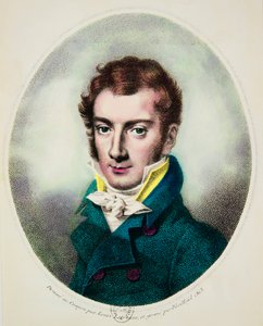 Portret van Joseph Mayseder (1789-1863) Oostenrijkse violist en componist, Privécollectie