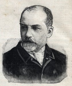 Portret van Leon Bonnat (1833-1922), Franse schilder en destijds voorzitter van de Societe des Artistes Français. Gravure in Le Peute Parisien door Anonymous Anonymous