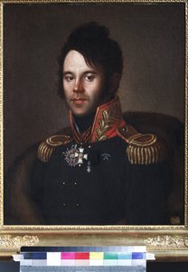 Portret van generaal-majoor Pjotr Afanasjevitsj Papkov door Anonymous Anonymous
