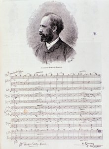 Portret van Romualdo Marenco (gravure) door Anonymous Anonymous