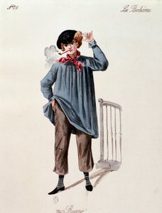 Portret van een straatverkoper I, uit La boheme door Puccini (1892-1895) door Anonymous Anonymous