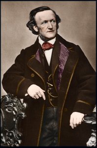 Portret van componist Richard Wagner (1813-1883) door Anonymous Anonymous