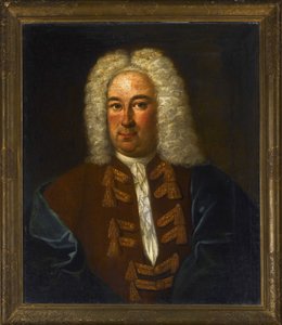 Portret van de componist Georg Friedrich Händel