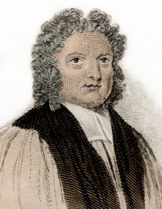 Portret van de bisschop van Rochester Francis Atterbury (1663-1732), man van letters en politicus. Gravure uit de 19e eeuw. door Anonymous Anonymous