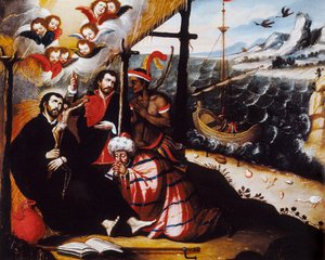 Afbeelding van Sint Franciscus Xaverius, missionaris en medeoprichter van de Sociëteit van Jezus en patroon van de missies
