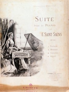Bladmuziek van Suite voor piano (Opus 90) door Camille Saint-Saëns door Anonymous Anonymous