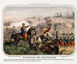 De Slag bij Solferino (24 juni 1859) door Anonymous Anonymous