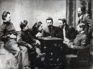 De Moskouse Literaire Sreda - Leden van de literaire kring Sreda, gevormd in de tweede helft van de jaren 1890 door Russische realistische schrijvers - Portretten van Russische intellectuelen van de literaire groep Znanie